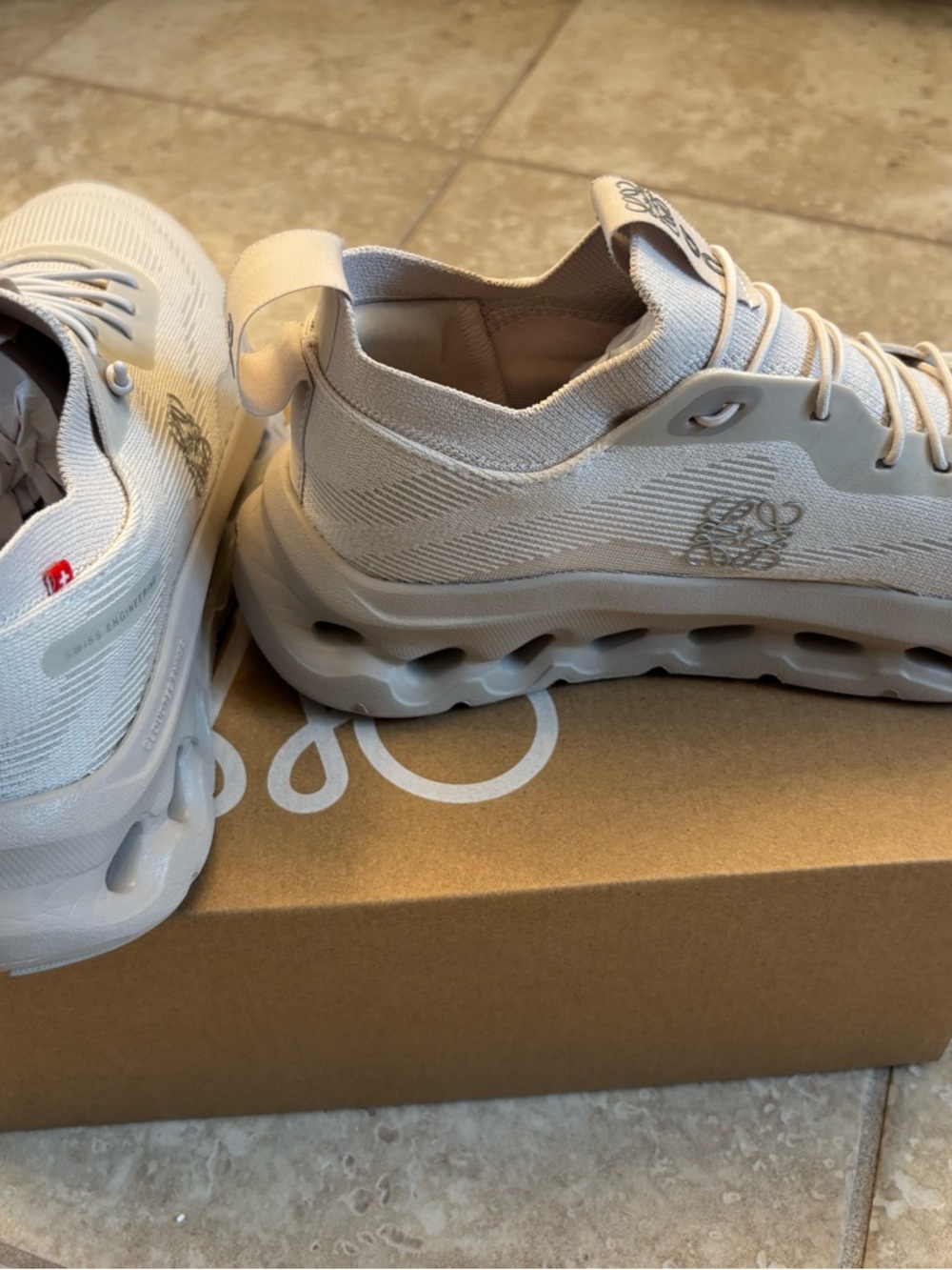 Loewe X On Cloudtilt sneaker Shoe sz 7 38 AUTHENTIC color Sand